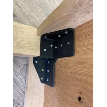 Tischplattenverbinder, Tischbeinverbinder, Verbindungsbeschlag, 3D-Druck, schwarz, 2 Stück im Set